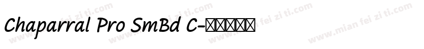 Chaparral Pro SmBd C字体转换